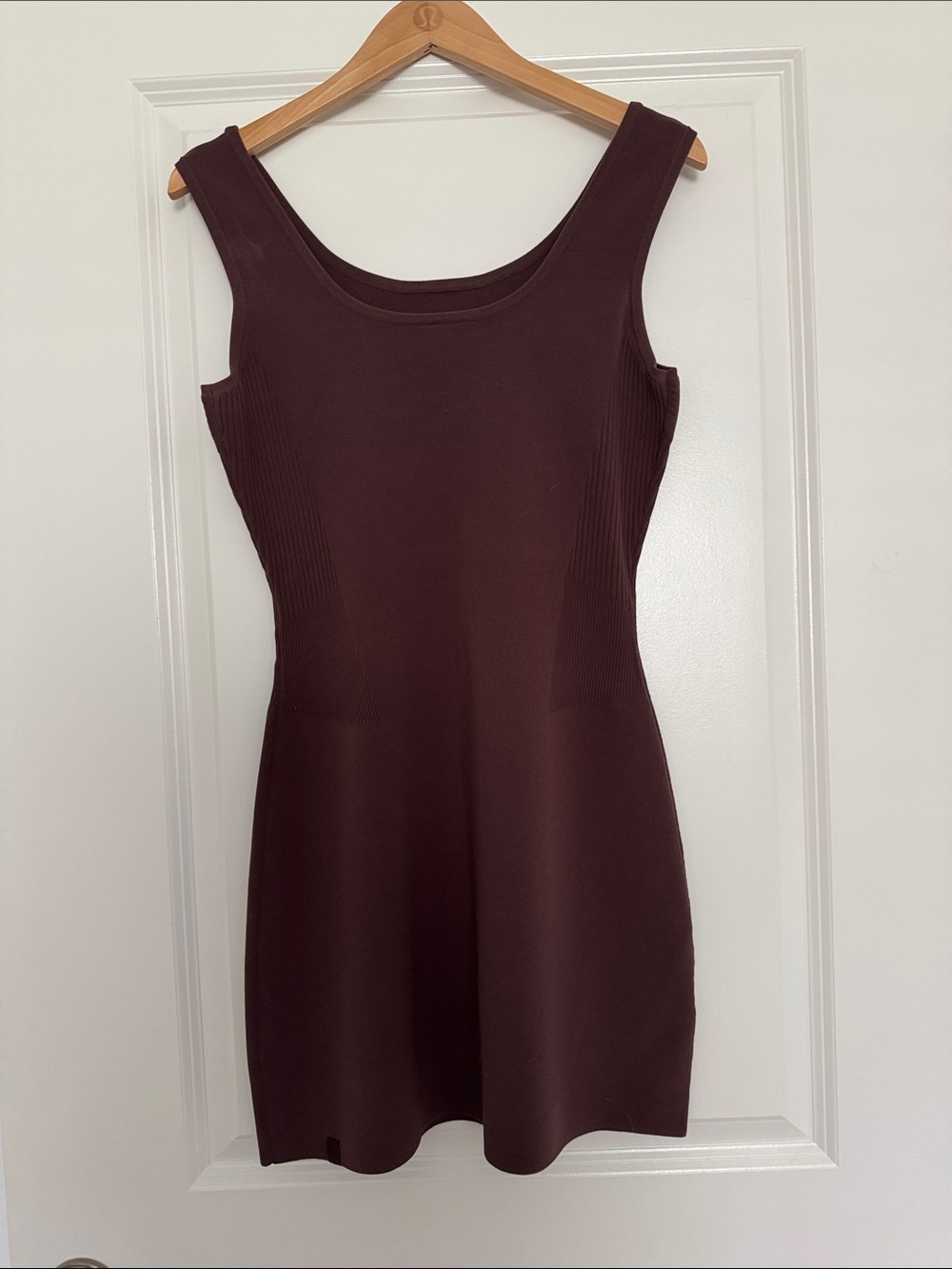 lululemon athletica Sleeveless Bodycon Mini Dress in chocolate brown
